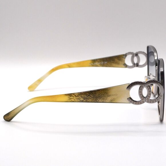 Chanel Women’s Square Sunglasses Blue Gradient Silver Metal 50-20-151 main image 14